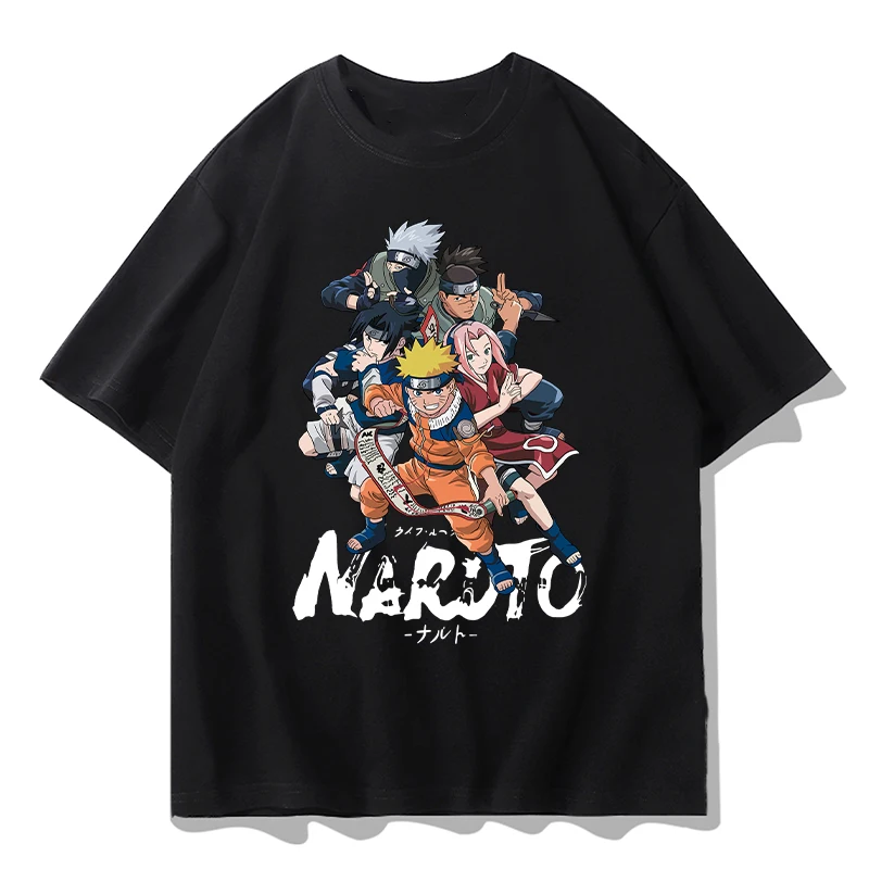 Summer New Children's Clothing Printed Naruto Loose Breathable Cotton Top Boys And Girls Casual Round Neck Short-Sleeved T-Shirt