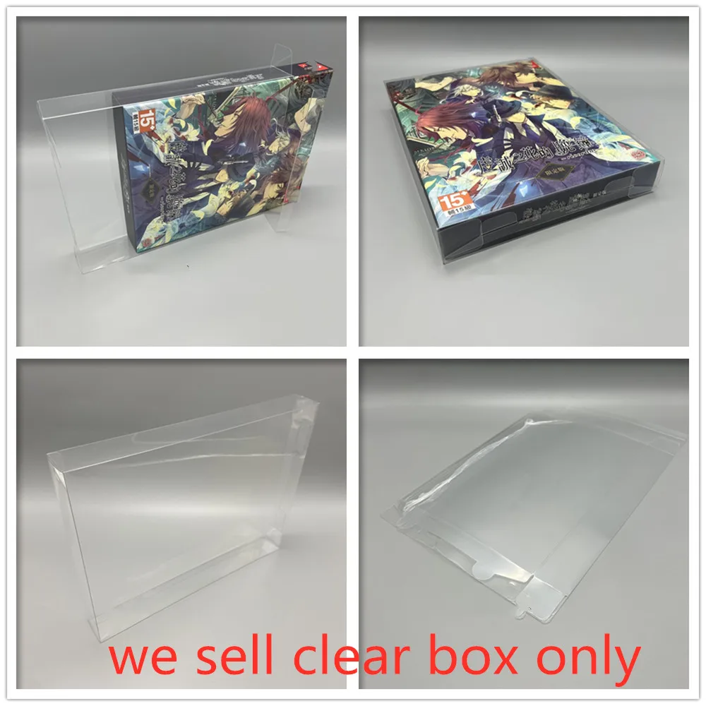 PET Box Protector For Pio Fiore no Banshou Transparent Collect Boxes For NS Switch Otome Game Shell Clear Display Case