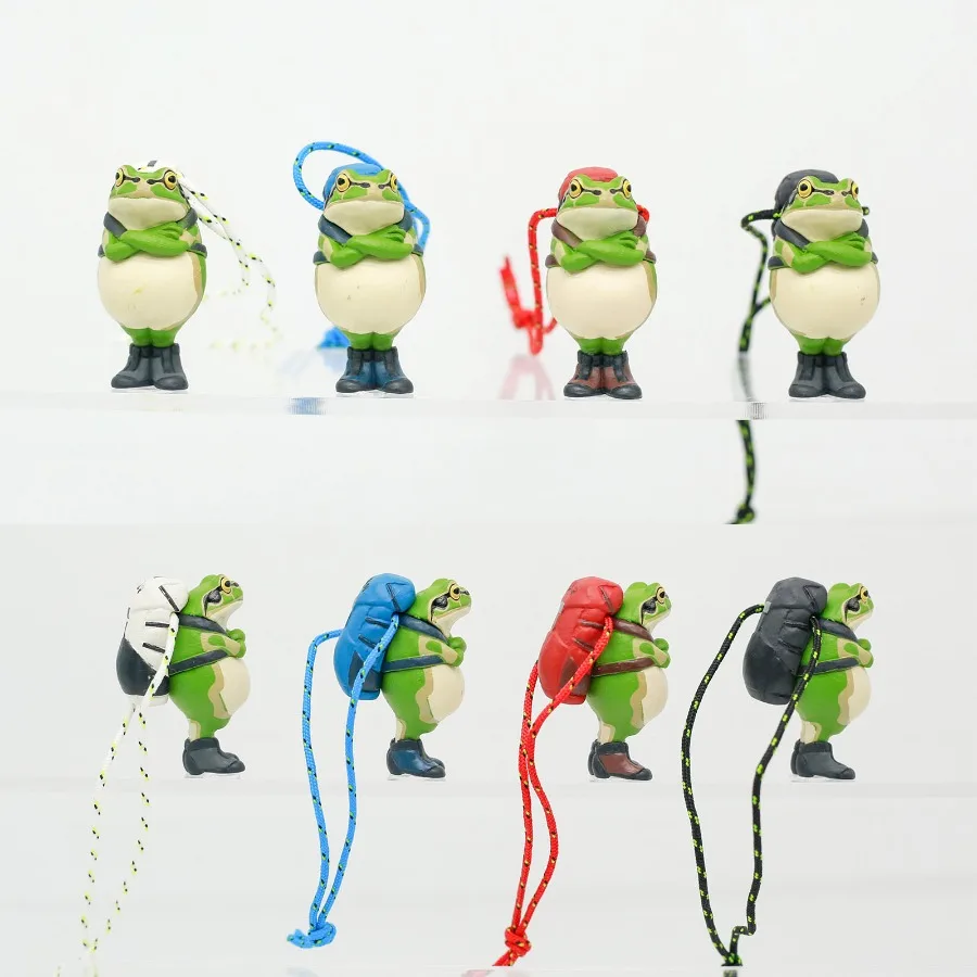 

Новая натуральная деревянная лягушка, которую возвращается, безопасная дорожная лягушка, слепая коробка, рюкзак, подвеска, модные игрушки, подарок на день рождения, декор для рабочего стола