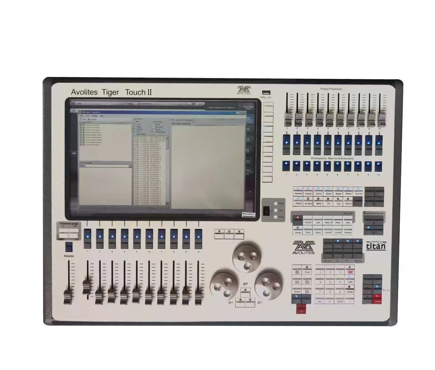 TIGER TOUCH II Touch Tiger 2 stage lighting console with aviation case