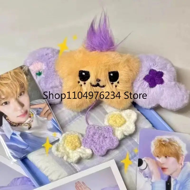 NCT Wicku Stern-Anhänger Schlüsselanhänger NCTWISH Puppenalbum Plüsch Rucksack Geschenktüte Dekoration – süßes K-Pop-Souvenir-Zubehör