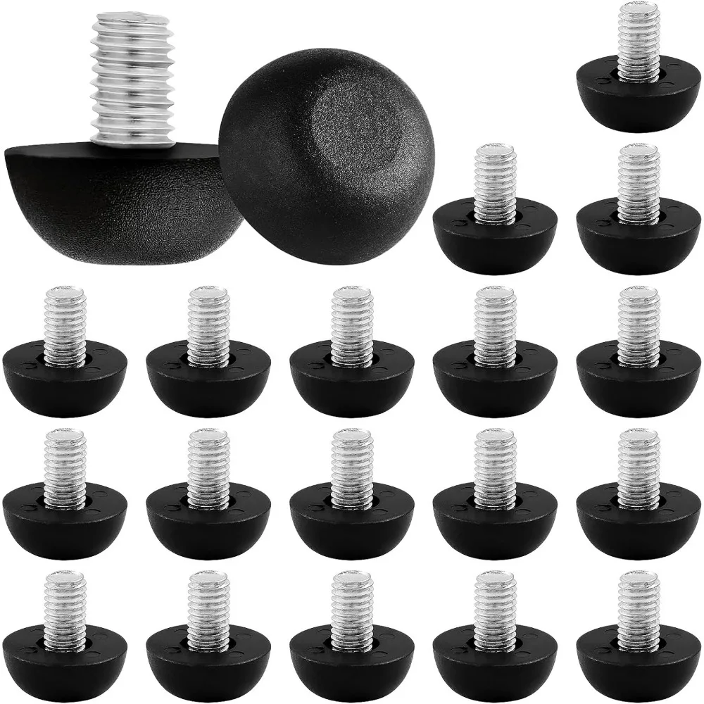 

20 Pcs M6 Adjustable Furniture Feet,Stainless Leg Leveler Replacement Outdoor Patio Furniture Legs for Table,Chair,Desk,Cabinet