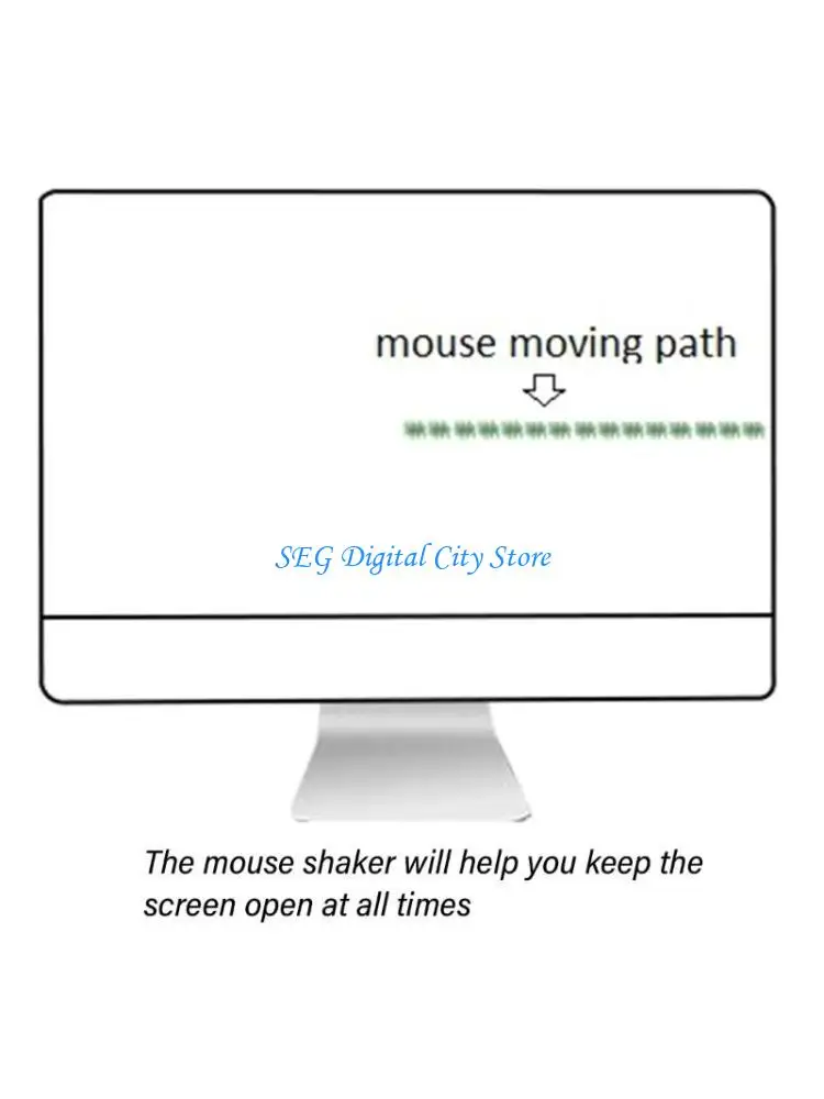 

U75B Undetectable Mouse Jigglers Shakers USB Mouse Movers Random Movement with Switches for Computer Mouse Shakers