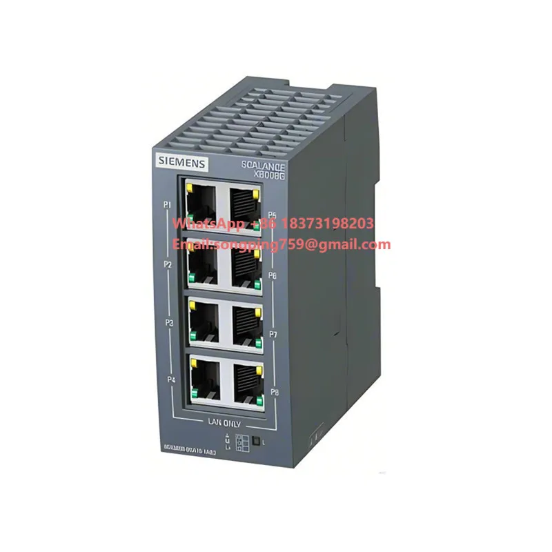 6GK5008-0GA10-1AB2  SCALANCE XB008G unmanaged Industrial Ethernet switch 6GK50080GA101AB2