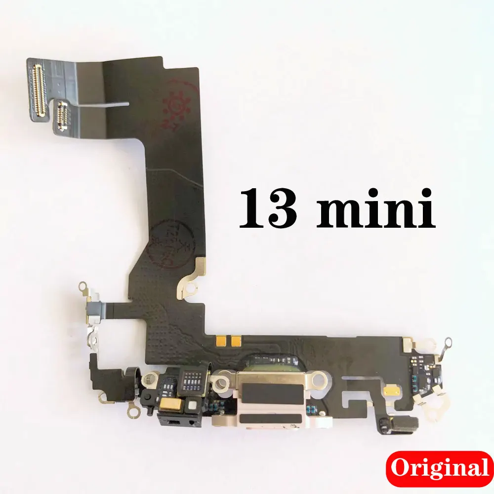 AAA Original Charging Port for IPhone 13 Mini 13 Pro Max USB Charger Port Dock Plug Flex Cable Mic Replacement Parts