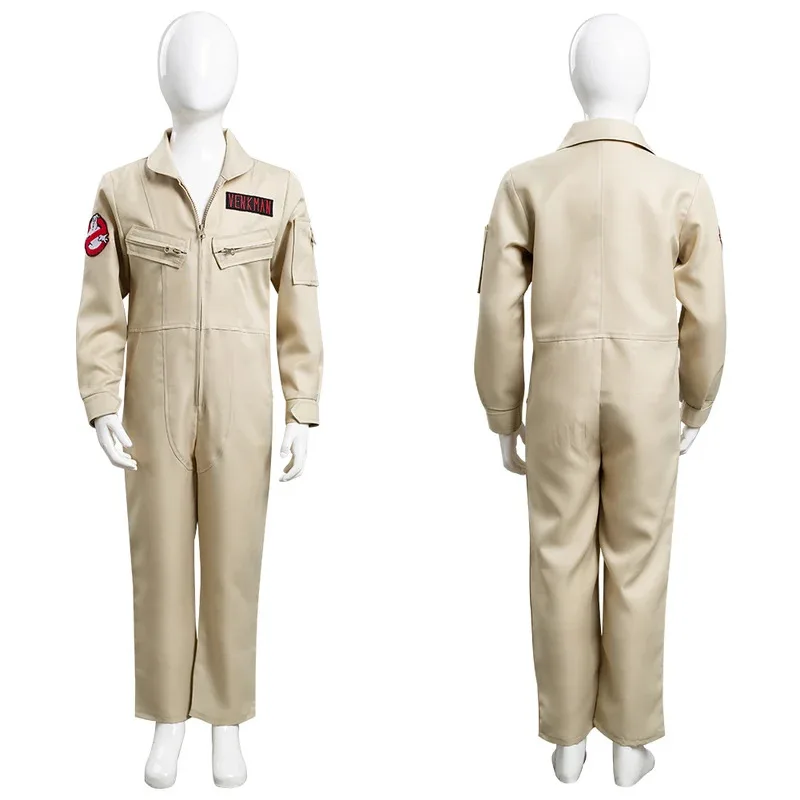 OP01 เด็ก Ghostbusters คอสเพลย์เครื่องแต่งกาย Jumpsuit ฮาโลวีน Carnival Suit6Gd @!