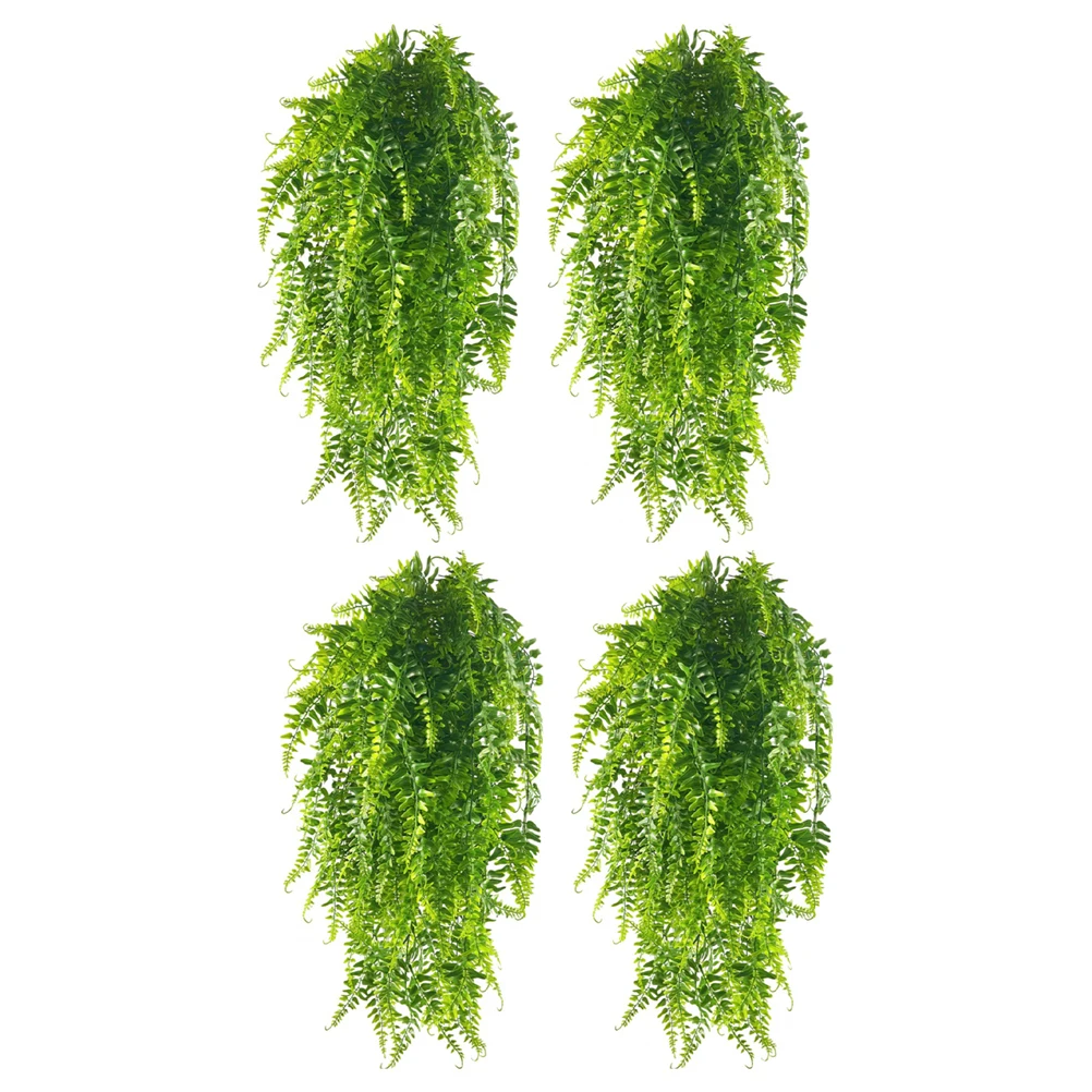 

4pcs Artificial Green Leaves Vine Garland Hanging Decoration For Wedding Home Decor Emulation Rattan Vine Fake Greenery Hanging