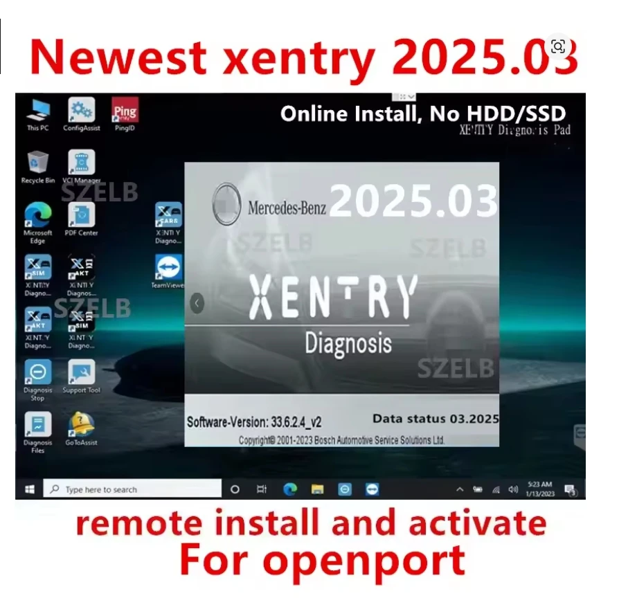 

Newest Xentry 2025.03 Full Software For openport J2534 For be/nz program diagnostic Software