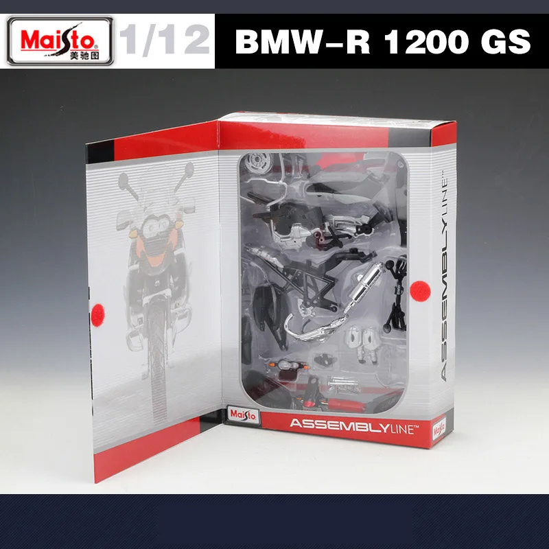 Maisto 1:12 BMW R 1200 GS Assembly Version Alloy Motorcycle Model Diecast Metal Toys Motorcycle Model Collection Children Gifts