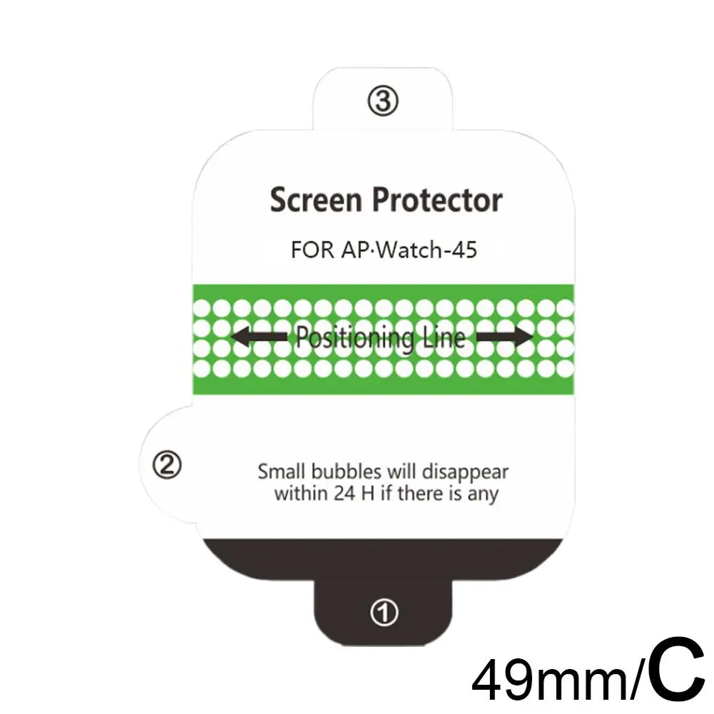 For Applewatch10 Full Screen Protector Watch Protector Transparente Cristal Templado E1t2
