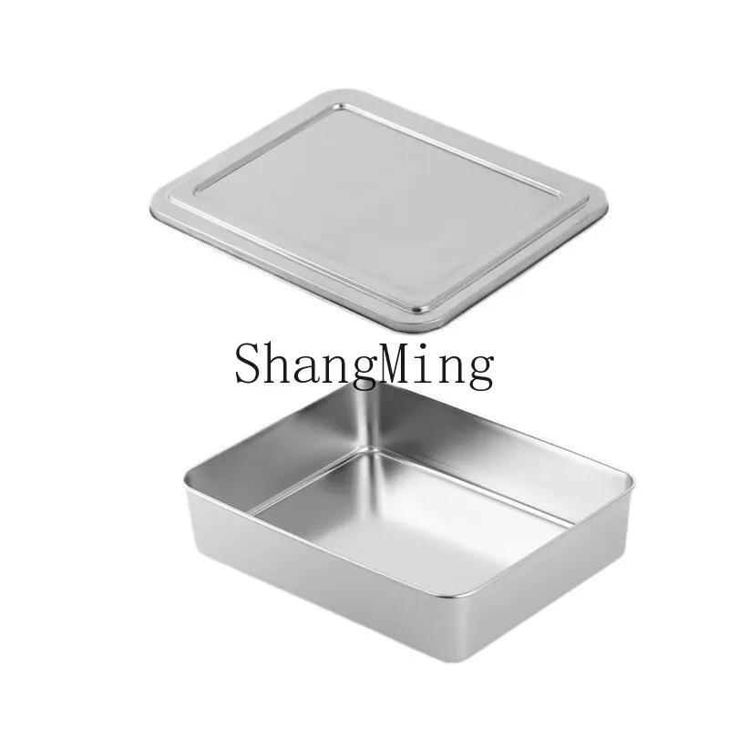 

DSA Lift Dessert Box with Lid Stainless Steel Cake Dessert Packaging Box Baking Mold Tray