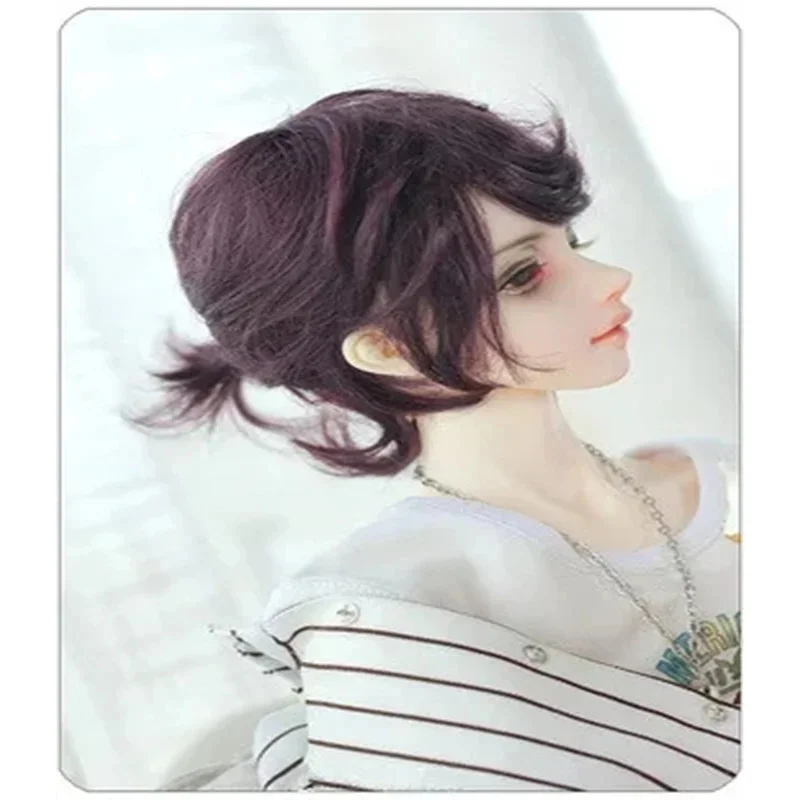 BJD دمية محاكاة الشعر مناسبة ل 1/31/41/61/8 حجم موضة محب وسيم مجعد ضفائر شعر الرجال حساسة تقليد الموهير