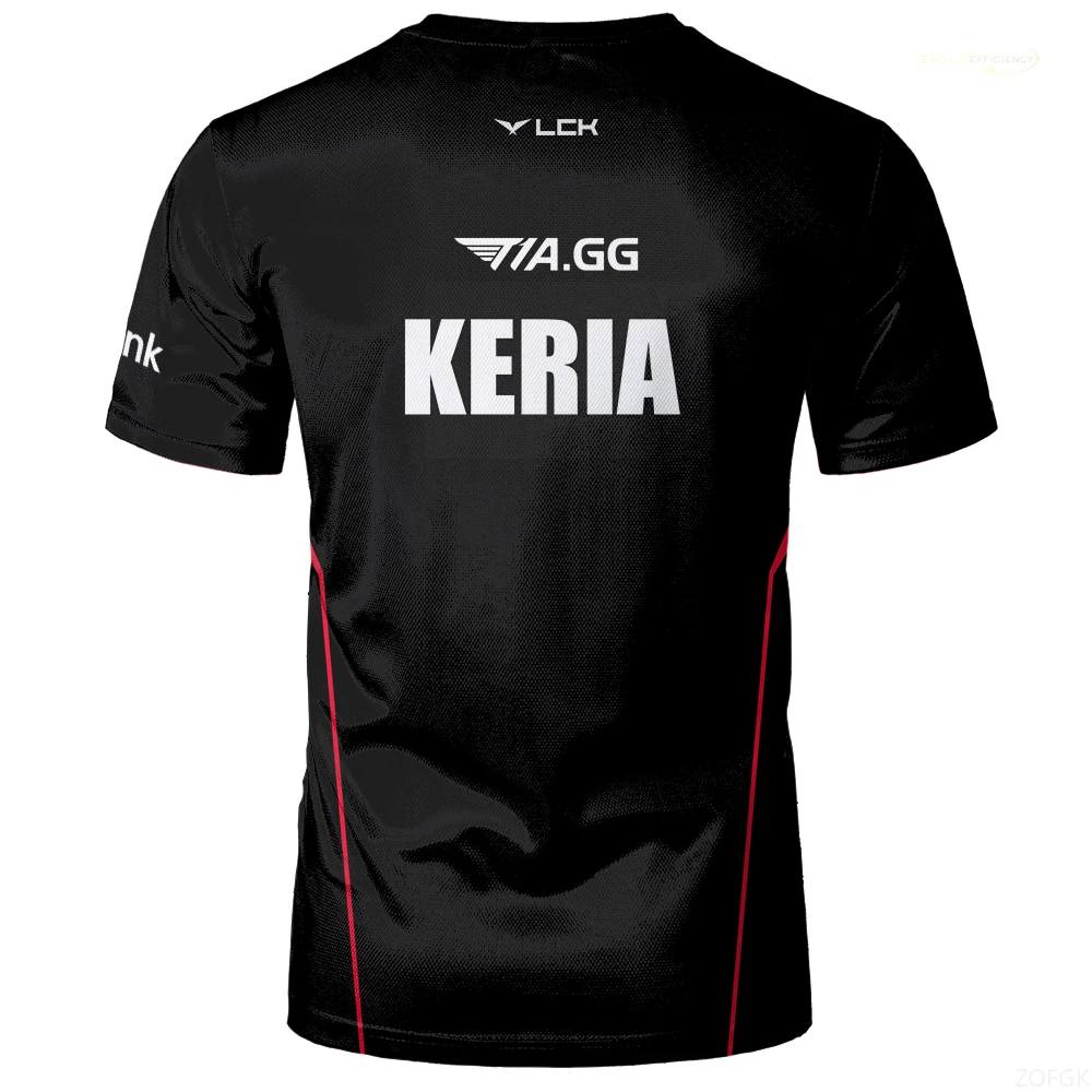 2024 جديد T1 الرياضة الإلكترونية دعم فريق موحد جامعة الأساطير الرياضات الإلكترونية جيرسي تي شيرت الرياضة لعبة فريق الرجال مسابقة الملابس القمم #6