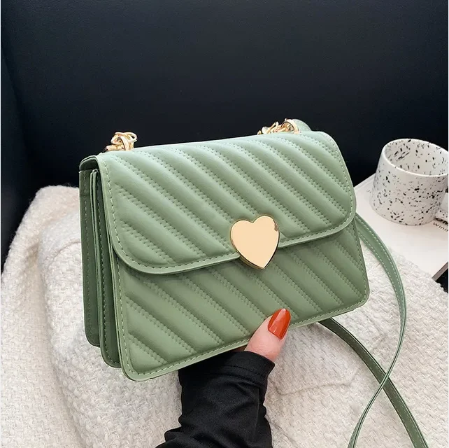 Modne czarne modne damskie torby Crossbody nowe serce zapinany Design lekkie torebki damskie dojazdy wszechstronna torba na ramię