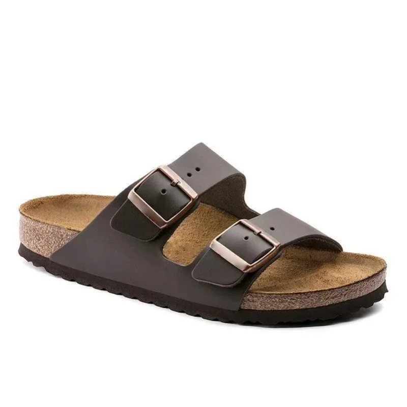Hochwertige neue Leder-Sandalen für Damen und Herren, modische Sommer-Allround-Sandalen mit weicher Sohle.