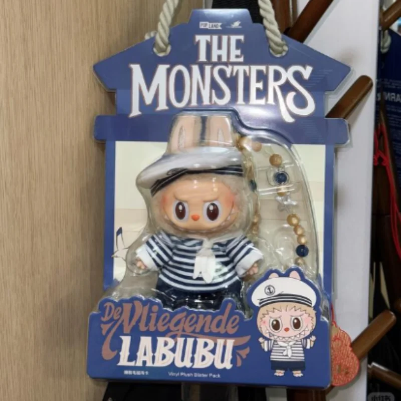 

POP MART LABUBU The Monsters Devliegende Series Sailor LABUBU Плюшевая кукла-подвеска, коллекционная фигурка, игрушка-сюрприз, аниме-модель