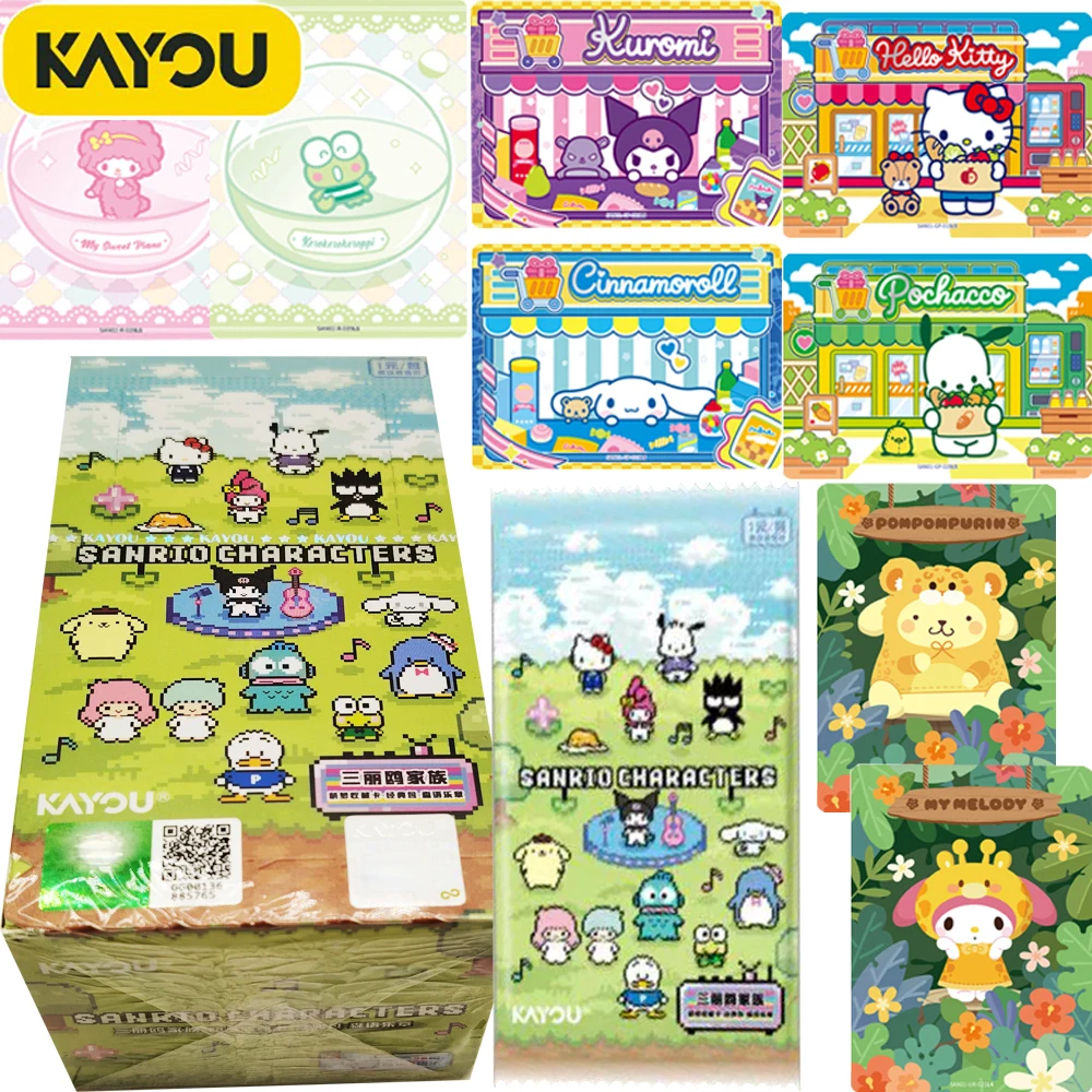 

Kayou Genuine Sanrio Fun Collection Cards Fans' favorite Cartoon Character Kuromi My Melody Colorful Anime Cards Peripheral Gift