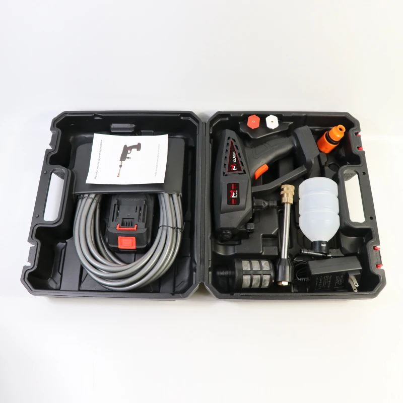 Car Washer Gun Cleaning Machine Cordless Power High Pressure 20v Wireless Portable High Pressure Water Spray Gun 24dc