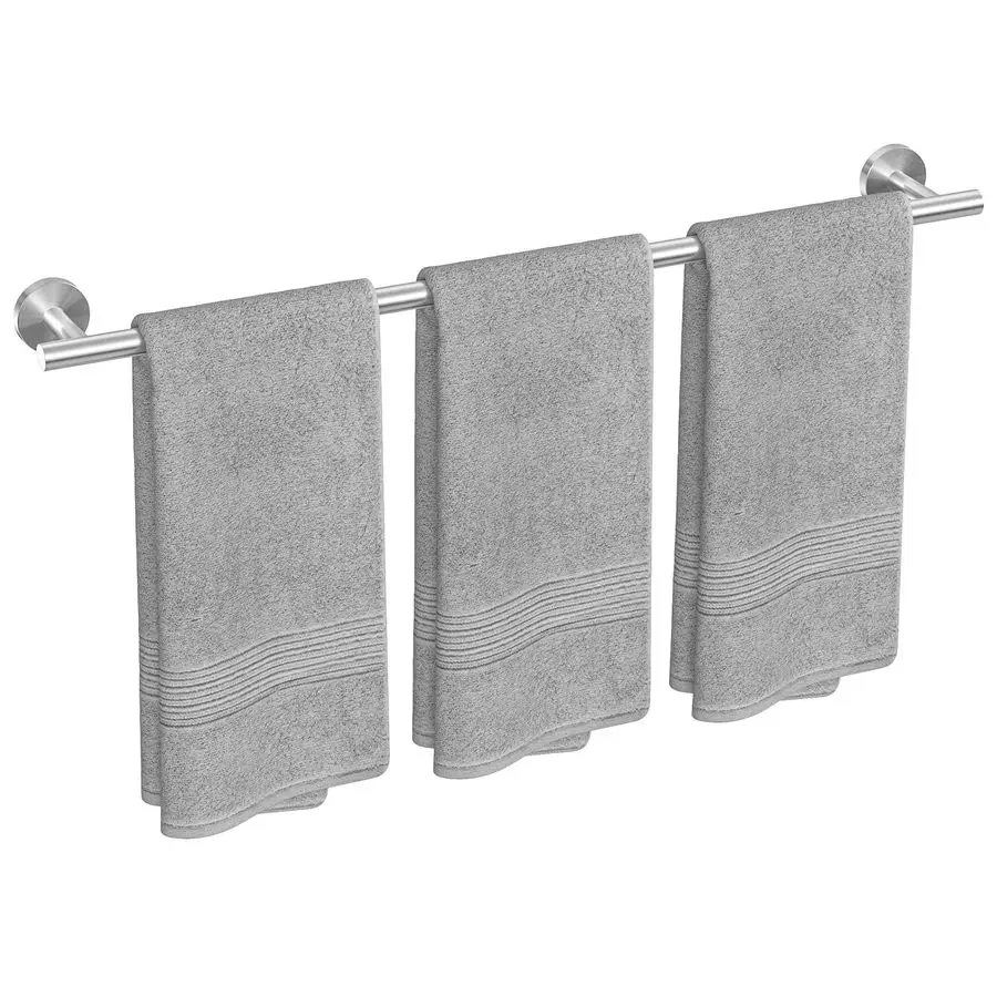 

Вешалка для полотенец из матового никеля, вешалка для полотенец 30 дюймов для настенного монтажа в ванной комнате, утолщенная вешалка для полотенец из нержавеющей стали SUS304, общая длина
