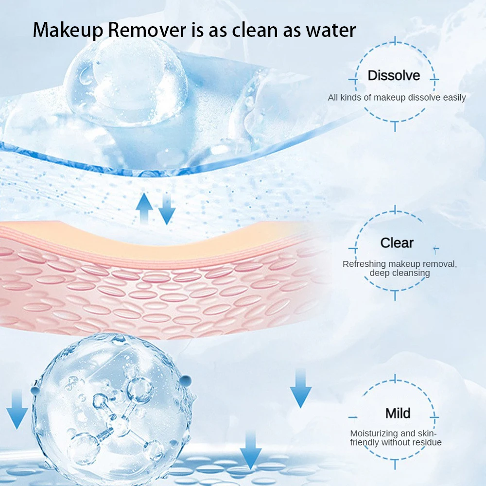메이크업 제거 제품, 스킨 케어 제품, 3-in-1 메이크업 리무버, 얼굴 작은 병, 상쾌한 메이크업 리무버, 1 개, 2 개, 4 개