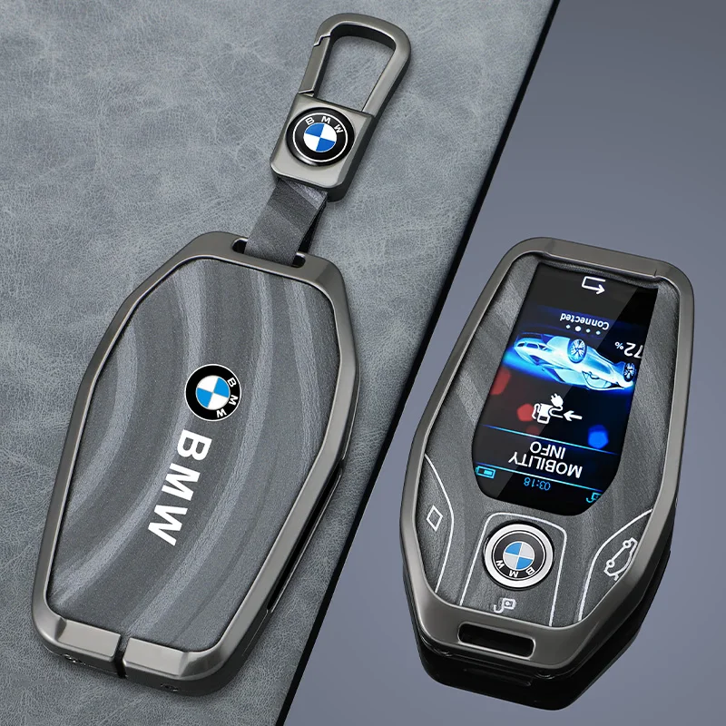 

Leather Car Remote Key Case Protector Holder For BMW 5 7 Series X3 X4 X5 X7 G30 G31 G11 G12 G01 GT G32 i8 Accessories Stickers