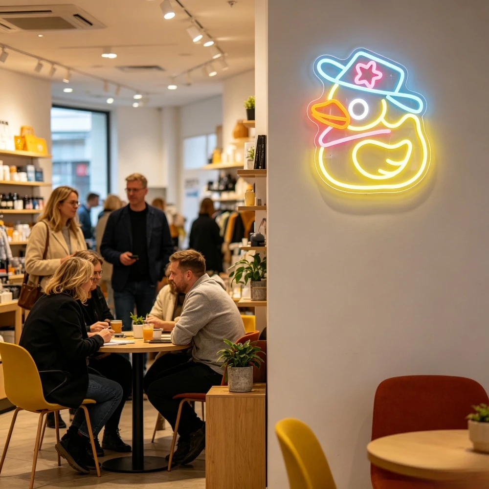 Schattig Geel Eendje LED Neon  - Baby Nursery Yellow Walls recensie en prijs