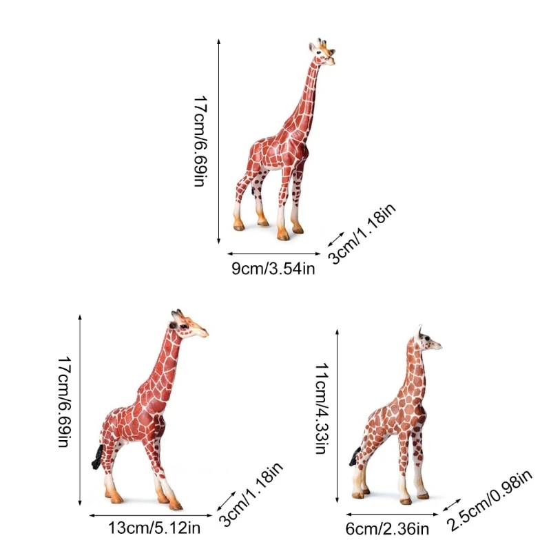 科学展示や教室用のリアルなキリンモデル野生動物モデルドロップシップ