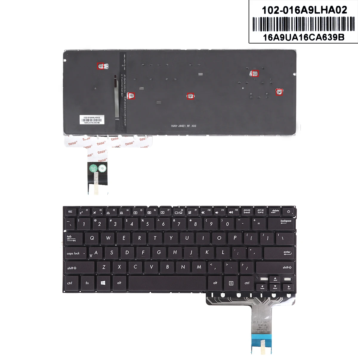 

US Laptop Keyboard for Asus ZenBook UX330C UX330CA UX330CAK UX330UA UX330U with Backlit