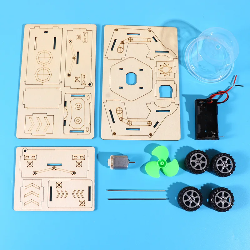 Mars-Reinigungsfahrzeug, Kehrmaschine, Staubsauger, Grund- und Sekundarschule, kreatives Holz, handgefertigt, DIY, kleine Produktion, Wissenschaft