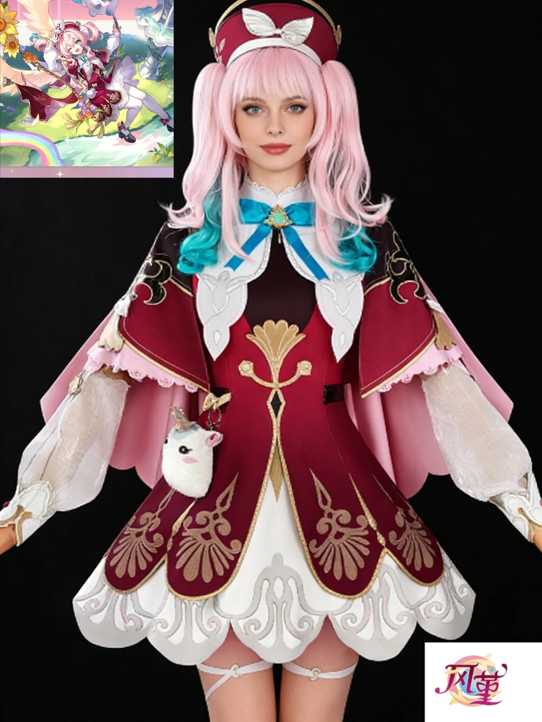 

Hyacine Cosplay Costume Wig Hairgame Honkai: Star Rail Hyacinthia Gorgeous Halloween Adult Role-playing Costumes and Wigs Women