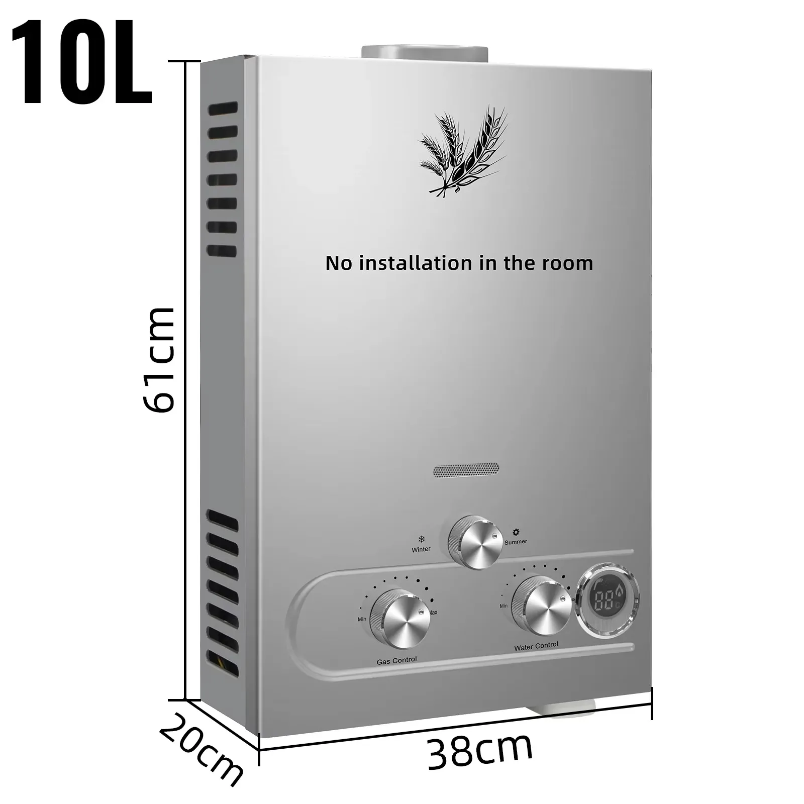 Sihao LPG Boiler 6L 8L 10L 12L 16L 18L LPG Draagbare Instant Vloeibaar Petroleum Gas Boiler Tankless Boiler Kit