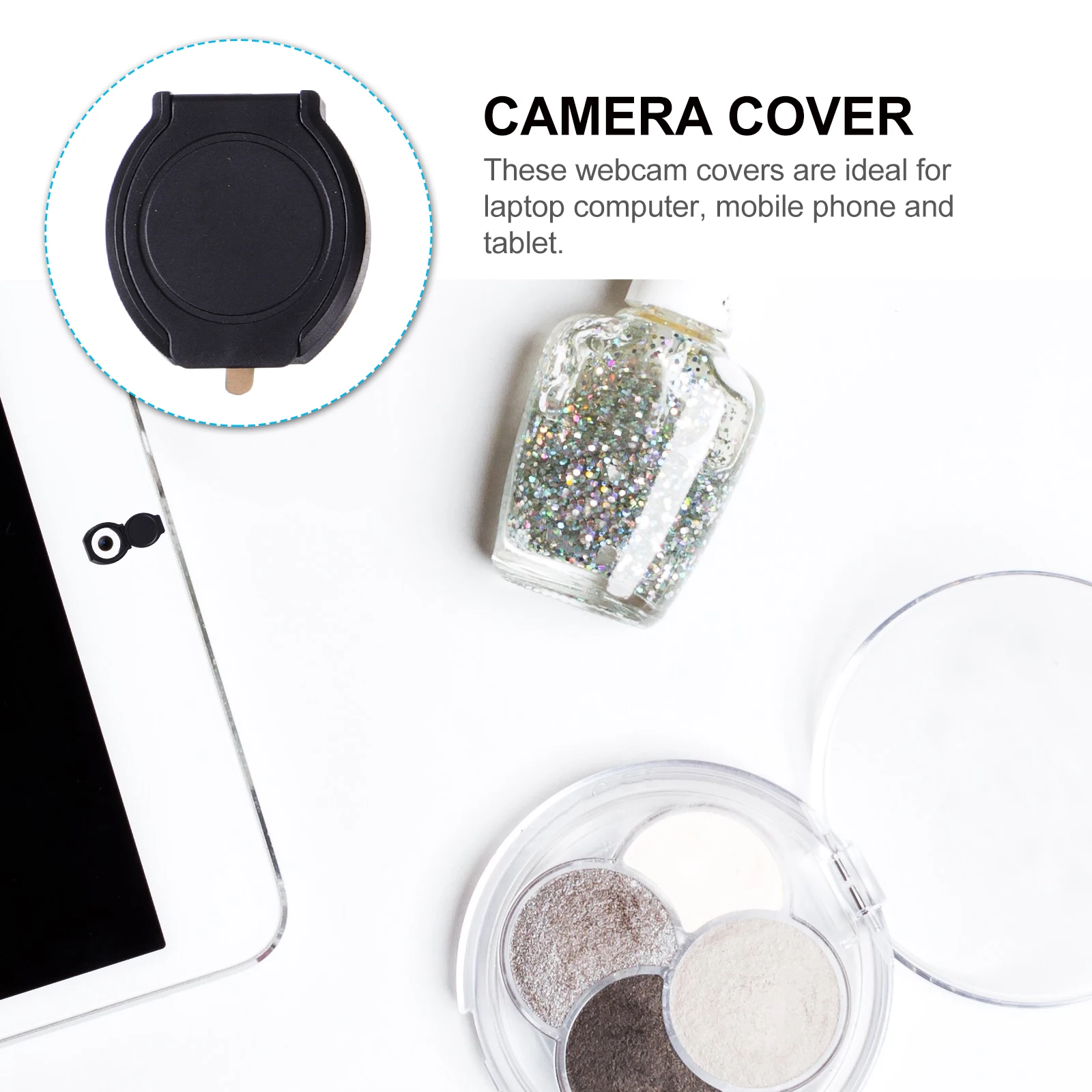 

5 Pcs Tablet Camera Privacy Cover Environmental Protection Material Plastic Computer