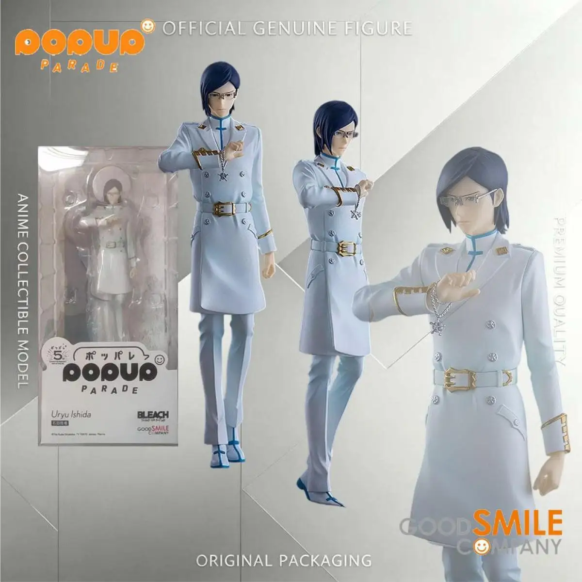 Original Genuine Good Smile Pop Up Parade Bleach New Chapter Uryu Ishida Figure Anime Collectible