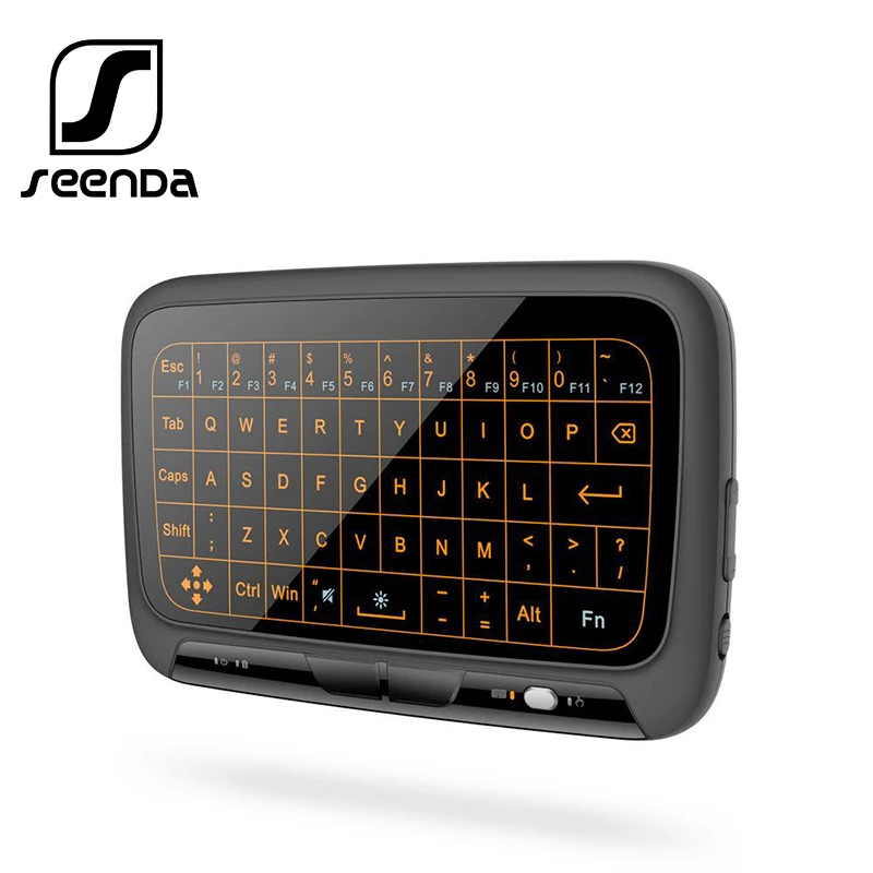 SeenDa Mini 2.4G Wireless Keyboard Backlight Touchpad Air mouse IR Leaning Remote control for BOX Smart TV Android iOS Windows