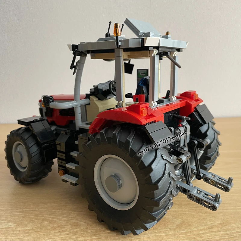 NEW 1550PCS Moc RC Farm Massey Ferguson 7S Tractor Model DIY creative ideas Child Toy birthday Gift Technology Electric Blocks