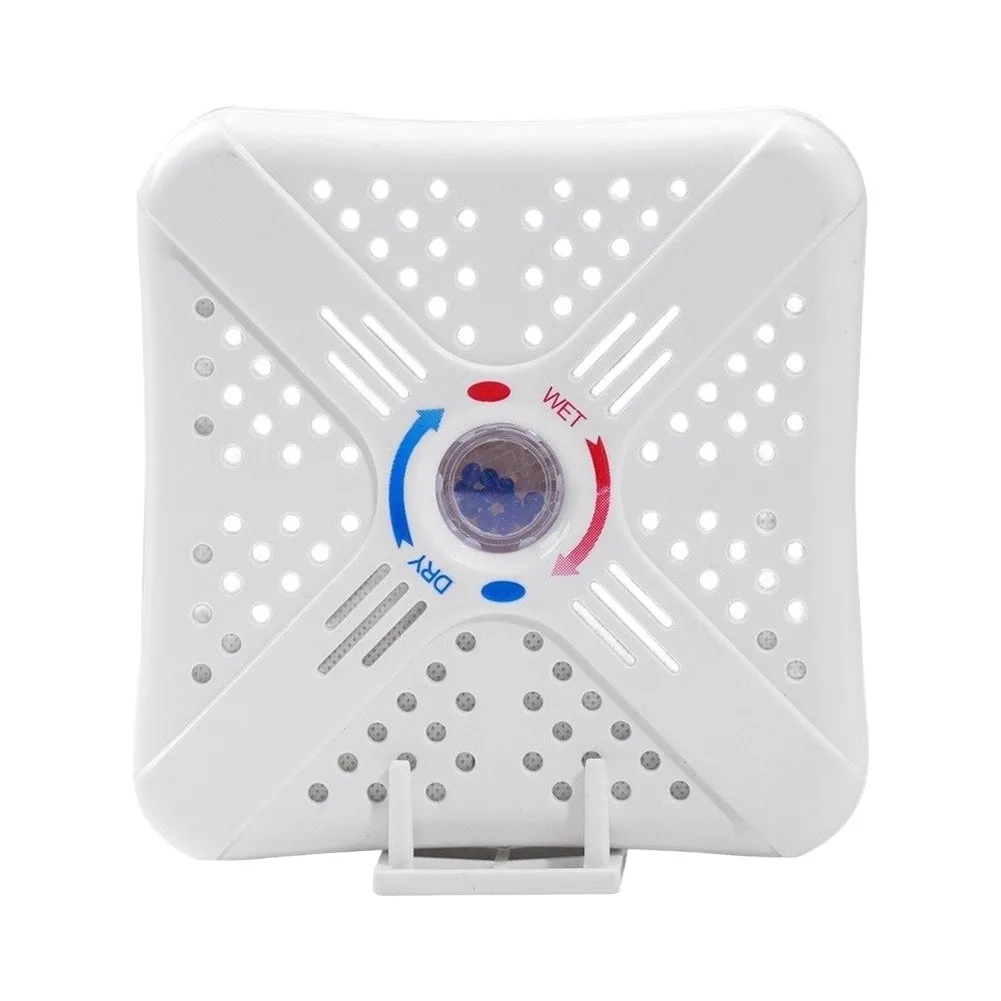 Rechargeable Dehumidifier for Safes Drawers Cabinets Vehicles 16x19x6cm ABS Moisture Protector with Blue Indicator