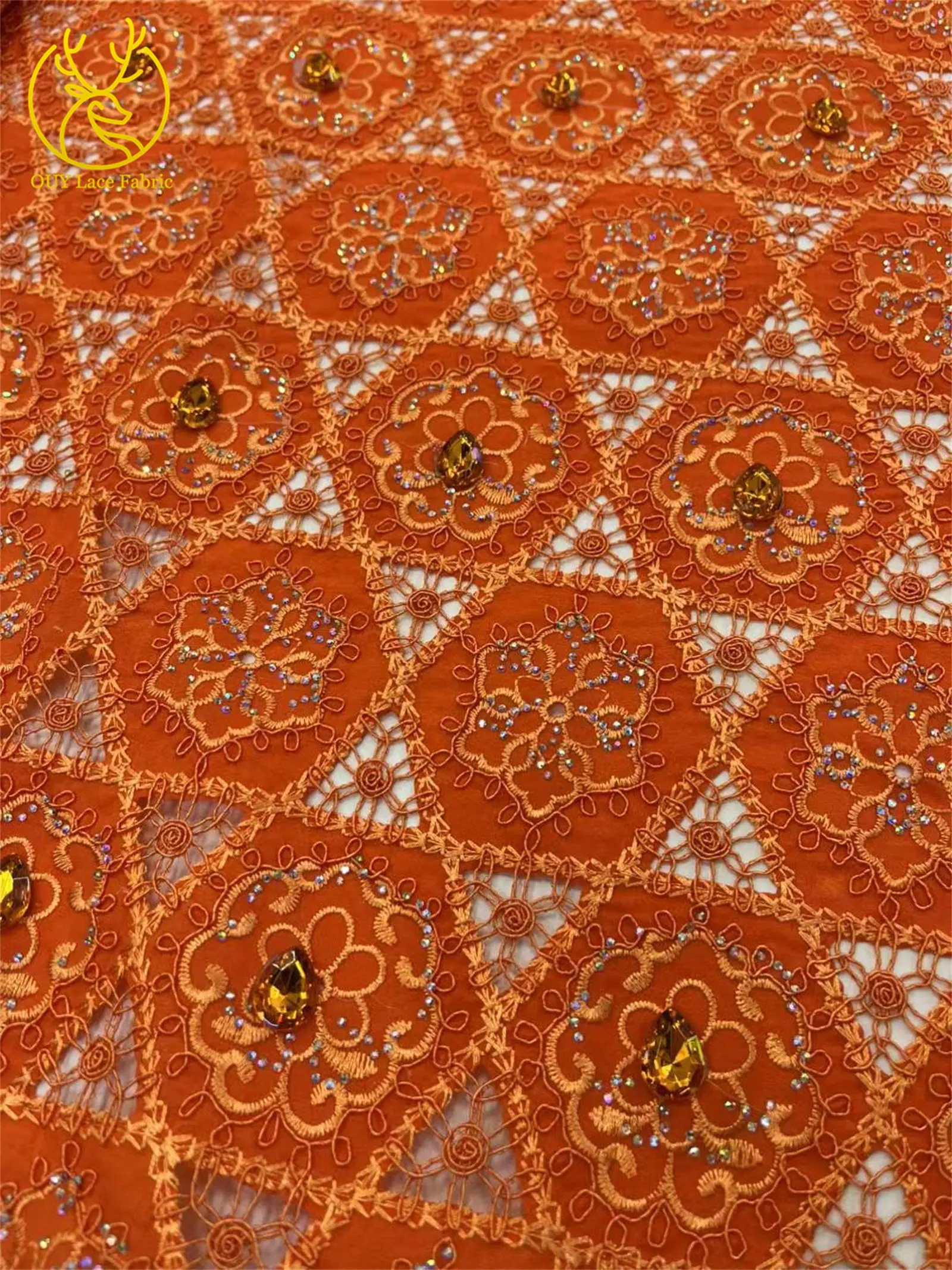 Tela de encaje de seda de leche de malla de joya africana, tela de encaje de gasa de encaje francés de 5 yardas para vestidos de fiesta de mujer, Material de costura