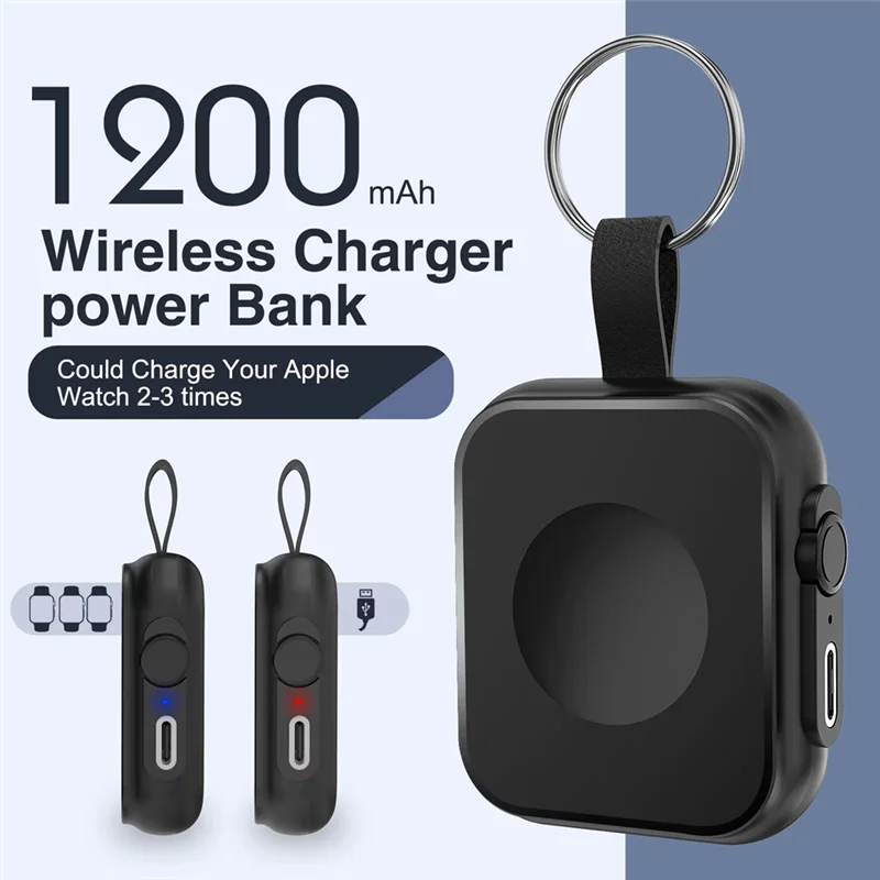 

ABZW Fast Magnetic Watch Wireless Charger Power Bank For Watch Serise 10 9 8 Dock Adapter Charging For Iwatch Ultra 2