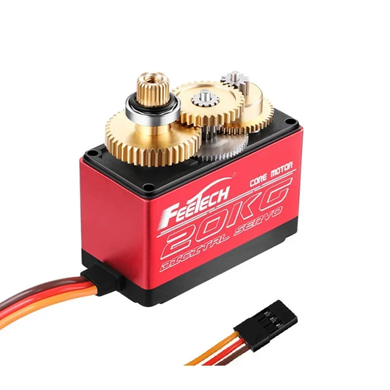 Impermeável de alta velocidade Metal Gear Servo, Digital Motor RC, Servos Baja, Braço 25T, 20kg, 25kg, FT5325M, FT5320M, 1/8, 1/10 RC Carros