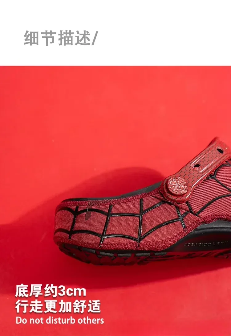 In Stock Spider Beach Sandals Hole Shoe Comics Cartoon 3D Adult Service Breathable Fashion Trend Sense Of Luxury Gift