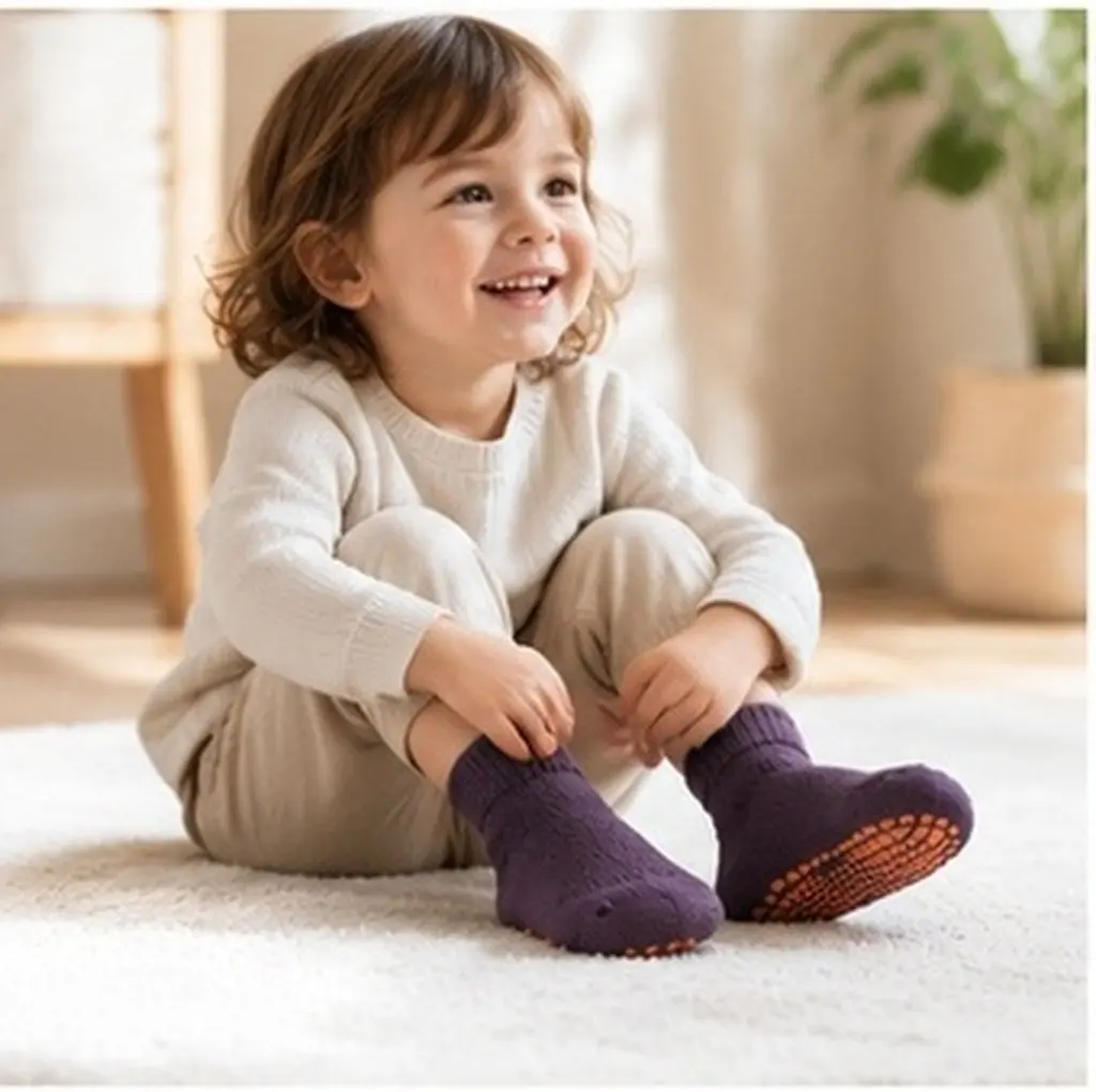 3 pairs Toddler Socks Soft Breathable Kids Warm Halloween Christmas New Year Kids Non Slip Socks Kids Floor Socks