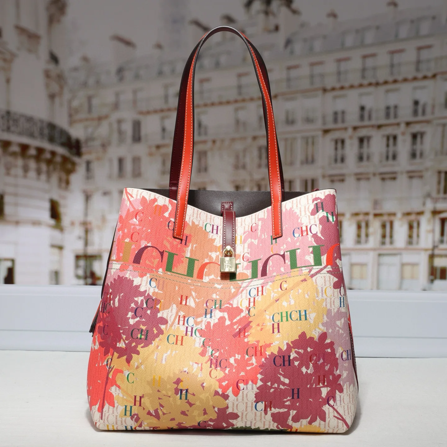 Bedruckte Damen-Umhängetasche, große Kapazität, klassische Tragetasche, Street-Style-Handtasche für Damen