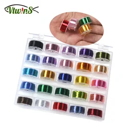 Vtwins 25pcs Pro Fly Tying Thread Floss Set Of #6-#14 Hook For Trout Bass Flies Tools Fly Thread Ice Tying Materials Accessories