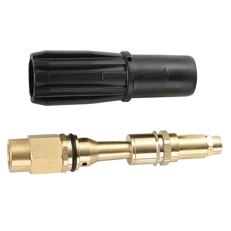 Brass Fan-Shaped Snow Foam Nozzle Self-Priming Nozzle for High Pressure Washer Generator Car Cleaning Accessory M14