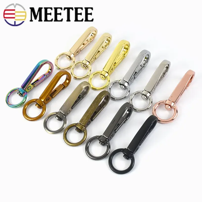 10Pcs 8-13mm Metal Buckle For Bag Handbag Strap Swivel Lobster Clasps Dog Collar Keychain Trigger Clip Snap Hook DIY Accessories