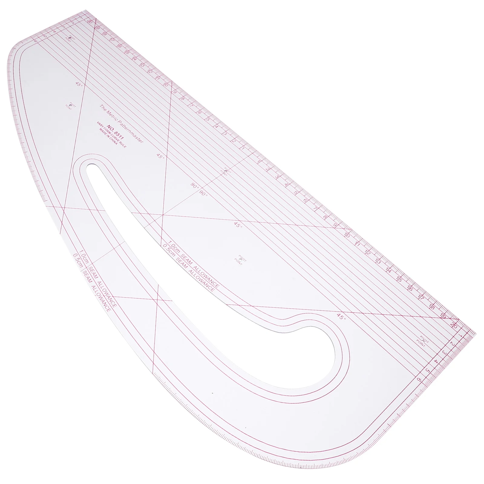 Pocket Curve Grading Ruler ผู้หญิง Curler นักออกแบบ PC เริ่มต้นเย็บไม้บรรทัดและคู่มือสําหรับผ้า