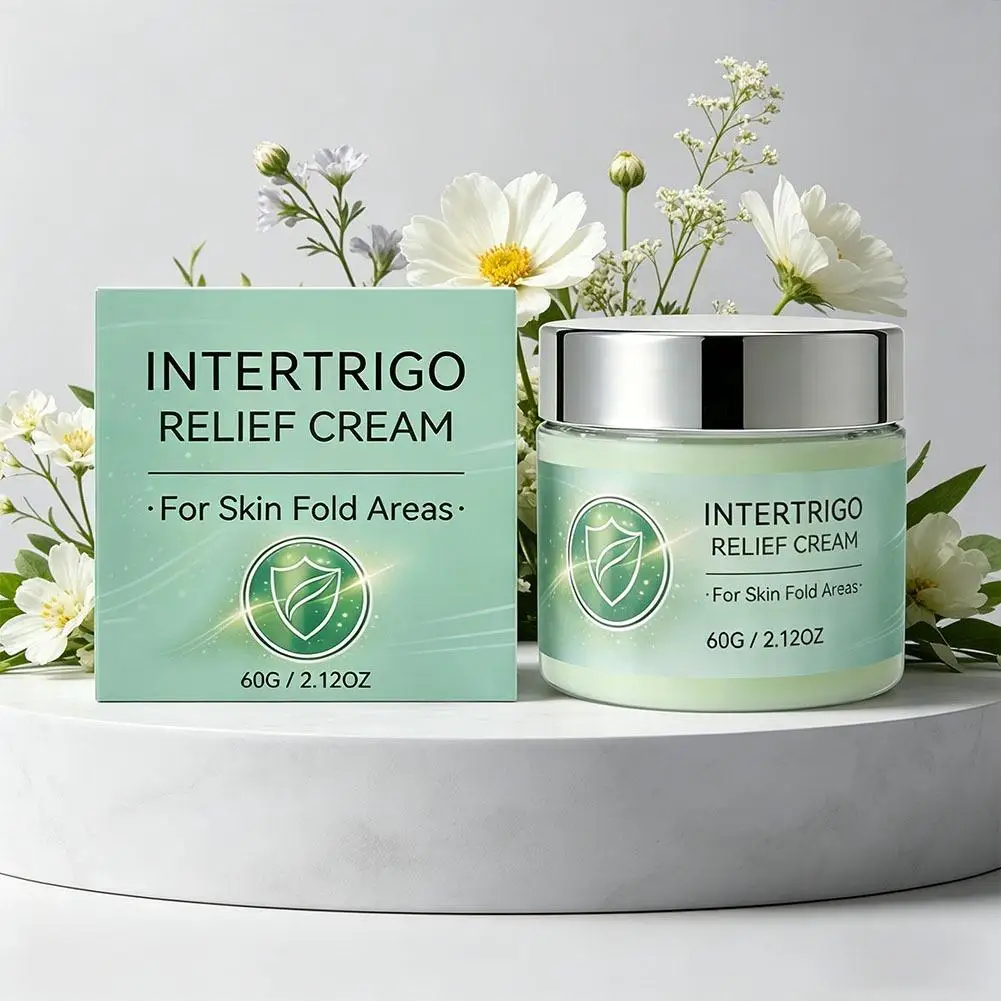 Intertrigo Creme zur Pflege von Hautfalten und gegen Reibungsbeschwerden hilft, gereizte Haut zu beruhigen, Reibung zu reduzieren, enthält Kollagen und Hyaluronsäure. – Detail 5