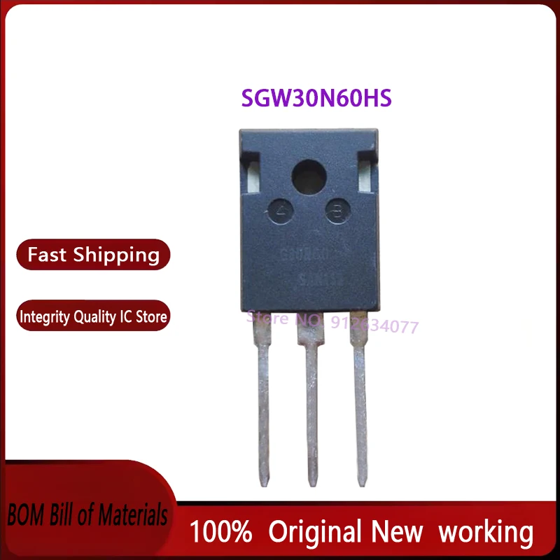 10PCS G30N60HS SGW30N60HS TO 100% Brand New Original