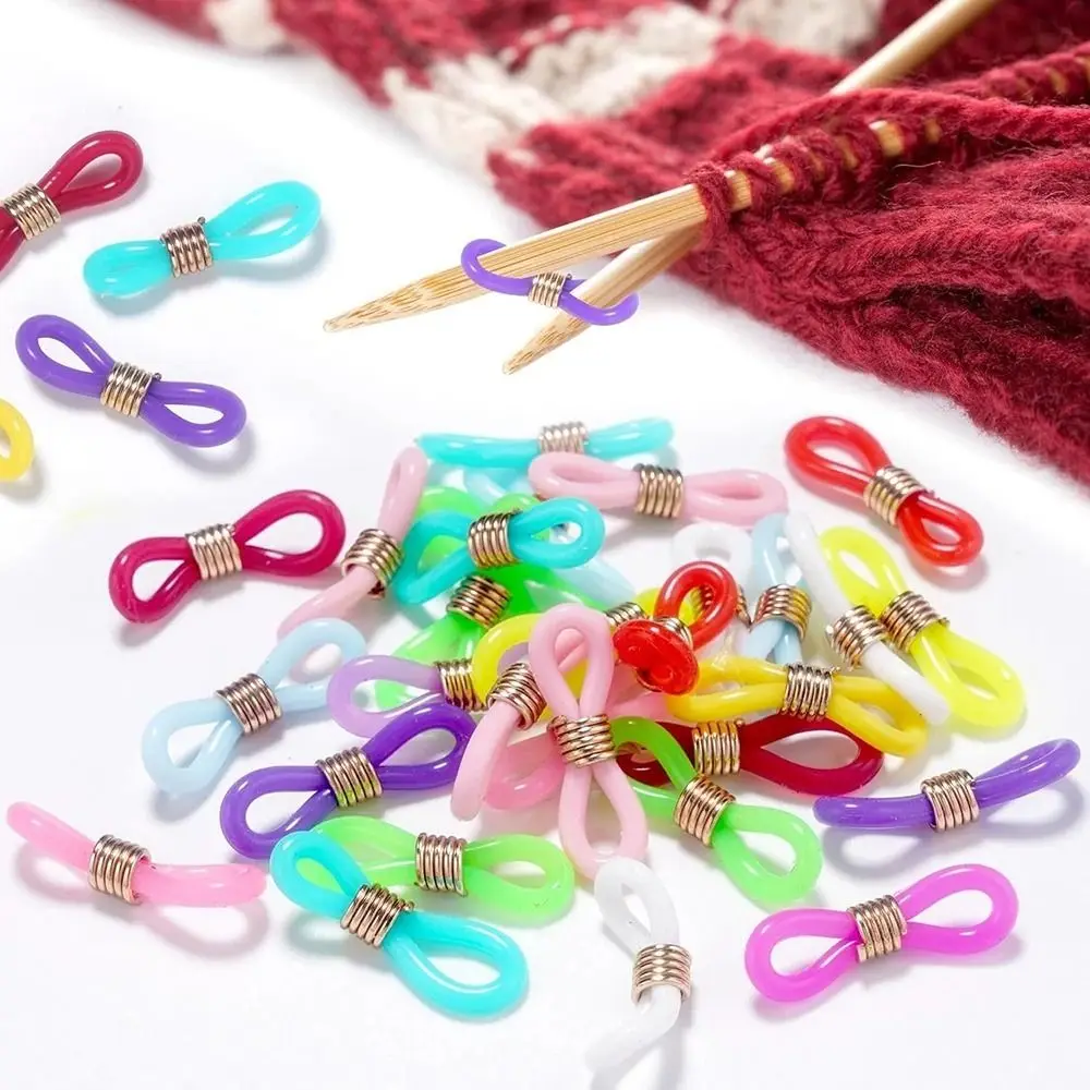 20/50Pcs Colorful Knitting Needle Holder Knitting Craft Needle Plug Accessories Silicone Needle Tip Stopper DIY