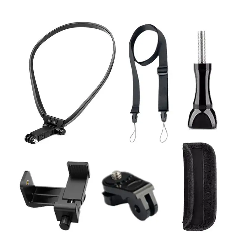 

Neck Phone Holder Adjustable Neck Camera Bracket Shock Resistant Outdoor Gear For Content Creation Gym Workout Hiking Adventure